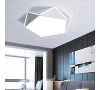 Lampe Lumineuse Personnalité créative Multi-facettes Diamant Art Étude Chambre Balcon Salle de Bains Tendance de la Mode LED Plafonnier Télécommande Gradation en continu Lustre Lustre Abat-Jour,