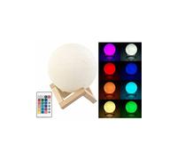 Lunartec : Lampe lune télécommandée à luminosité et couleur variables, Ø 15 cm G