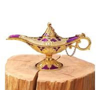 Lampe Magique Aladdin - Décor de Lampe à Huile Aladdin en Alliage de Zinc | Ornements de Table de Lampe Magique Aladin Vintage, décorations de fête Magiques