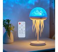 Lampe Méduse, Jellyfish Lamp | Aurore Projecteur Ciel Etoile, 7 Couleurs Vague Océanique Projecteur Galaxie avec Télécommande, Noël Cadeau Ado Fille Adulte