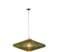 Lampe métal vert h.36cm