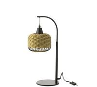 Lampe métal vert h.52cm