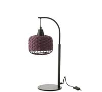 Lampe métal violet h.52cm