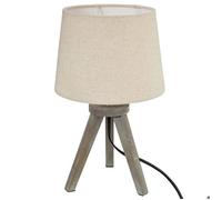 Lampe ""Mini"" trépied beige H31cm - Atmosphera Créateur d'intérieur