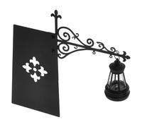 Lampe Miniature Vintage en Résine, Clip Métal, Format 23,8x23,8x4,5cm | Pages Ouvertes et Livres Épais, Portable sans Fil, Noir, Coin Lecture Bibliothèque ou Café
