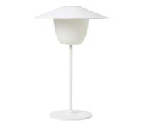 Blomus Luminaire d'extérieur LED Ani Lamp – batterie Ø22×33 cm, 2 niveaux par toucher – blanc