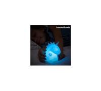 InnovaGoods - Lampe LED Licorne Multicolore, Veilleuse Sécurisée Enfant, Ne Chauffe Pas, Légère et Maniable, Design Moderne, Blanc, Caoutchouc, Unitalla