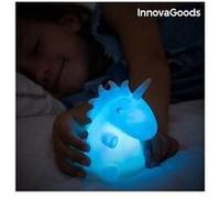 InnovaGoods - Lampe LED Licorne Multicolore, Veilleuse Sécurisée Enfant, Ne Chauffe Pas, Légère et Maniable, Design Moderne, Blanc, Caoutchouc, Unitalla
