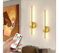 Lampe murale à recharge sans fil avec télécommande, lumière murale sans fil à intensité variable, applique murale LED alimentée par batterie, convient pour le salon, la chambre, la salle de bain, le c