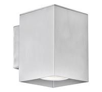 Lampe murale argentée Lampe de cage d'escalier Lampe de couloir Lampe de salon Applique murale, aluminium, éclairage vers le bas, 3W 200lm blanc chaud, l x h 7,5 x 10,6 cm