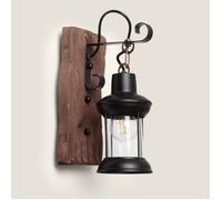 Lampe Murale Bois et Métal Fanala Noir