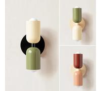 Lampe murale colorée pour chevet, style nordique, pour salon, couloir, chambre d'enfant, lampe de décoration intérieure Macaron