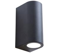 Lampe murale d'extérieur Lampe murale de façade Lampe de porte d'entrée, anthracite, 2x GU10, LxlxH 8,8x6,8x15,2 cm