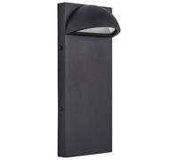 Lampe Murale d'Extérieur LED Moderne en Métal Fer Verre Applique Noir Mat S