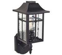 Lampe Murale d'Extérieur Moderne en Métal Fer Verre Applique Noir Alata