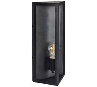 Lampe Murale d'Extérieur Moderne en Métal Fer Verre Applique Noir Mat Pacto