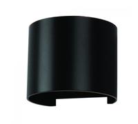 Lampe Murale Double Led Cob 6W Ip65 Arrondie Couleur Noire V-Tac Vt-756 4000