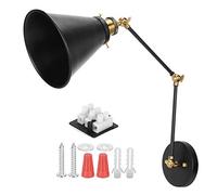 Lampe Murale Du Bras Swing, E27 Black Vintage Industrial Mural Clincets | Aliminable de Lampe Murale Réglable en Métal pour Chevet Home Cafe Chambre