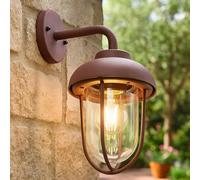 Lampe Murale Extérieur Lanterne Terrasses Aluminium Rust Verre