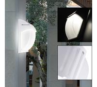 Lampe Murale Extérieure Design LED ALU Verre Éclairage Terrasse Balcon Blanc