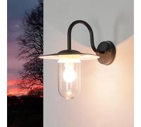 Lampe Murale Extérieure IP44 E27 Anthracite Maritim Métal Verre Göteborg