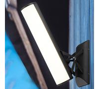 Applique d'extérieur LED ALU plot terrasse façade gris clair réglable Globo 34185
