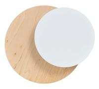 Lampe Murale Intérieure En Bois Métal G9 Ronde Éclairage Indirect Applique Salon