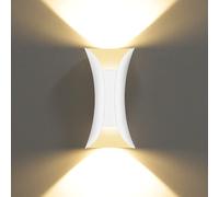 Lampe murale LED, 10W, indice de protection IP65, aluminium, 3000K, dimensions : 20x10x8,5 cm