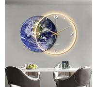 Lampe murale LED 3D en forme de lune avec horloge murale minimaliste, applique murale moderne art déco, veilleuse d'ambiance orientale, sculpture murale unique pour chambre d'enfant, chambre à coucher