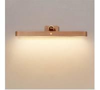 Lampe murale LED en bois à intensité variable avec interrupteur tactile , veilleuse magnétique rechargeable sans fil par USB