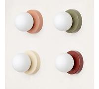 Lampe murale LED Macaron créative 10/12cm, Mini applique en verre pour balcon, lampe de chevet, chambre à coucher, couloir, porche, luminaires décoratifs