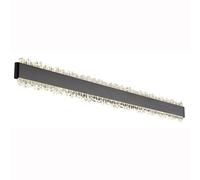 Applique LED Applique noire mate Cristaux acryliques L 70,5 cm
