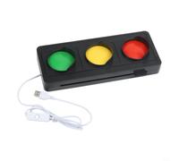 Lampe Murale LED USB Feu de Signalisation 25cm | LED lumineuses, visibilité claire, économie d'énergie, design feu tricolore, idéal restaurant