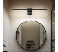Lampe Murale Miroir Salle De Bain ETC-Shop LED IP44 60,8 Cm Noir Mat 10 W