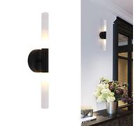 Lampe murale moderne pour chambre à coucher Appliques murales pour couloir Luminaire mural pour hôtel Applique murale pour bureau Lampe murale pour salon Lampe murale pour salle de bain (Black)