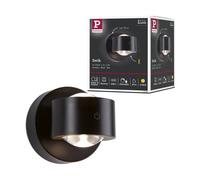 Paulmann 71290 Applique murale à LED rechargeable Zorik IP44 dimmable 2700K 100 mm 2x1,1W Noir