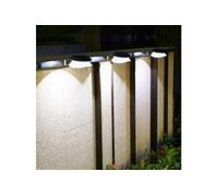 Lampe Murale Solaire Sans Perçage Détecteur Crépusculaire IP55 Lumière Chaude