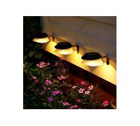 Lampe Murale Solaire Sans Perçage Détecteur Crépusculaire IP55 Lumière Chaude Noir Shell Lumière Chaude