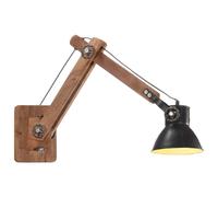 Vidaxl Lampe Murale Style Industriel Noir Rond E27