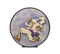 Teknofun Lampe décorative One Piece Luffy Gear 5 20 cm USB-C Noir-Blanc-Violet