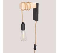 Lampe Murale Tina Black&natural
