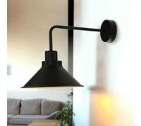 Lampe Murale Vintage COLLIN Noir Blanc Métal Chic Salon Hall