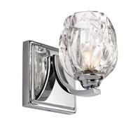 Lampe Murale Wandleuchte Elstead Lighting en Verre Cristal Chrome IP44