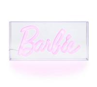 Paladone Lampe Néon LED Barbie - Officiellement Licenciée, Panneau Lumineux Rose Autonome ou Murale, Accessoires & Décor Chambre de Fille