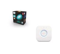 Lampe nomade connectée Philips Hue Go Led + Pont de connexion Philips Hue Bridge