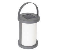 Lampe nomade solaire portable en plastique blanc et gris à Suspendre ou à poser - - ALTOBUY Blanc G