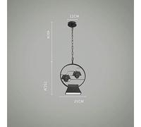 Lampe Nordique Longue Bande Lustre Trois Têtes Deux Têtes Une Tête Salon Suspension Mode Fer Forgé LED Restaurant Suspension Lumière Créative Personnalité Bar Suspendu Plafonnier,Col