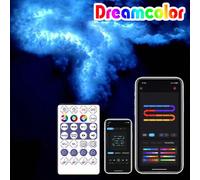 Lampe nuage LED RVB, équipée d'une application intelligente et d'une télécommande, éclairage au rythme de la musique, changement de couleur multiple, convient pour les fêtes, les soirées, la maison, l