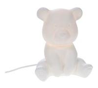 Lampe Ourson 23 cm - Amadeus - Blanc - Porcelaine Blanc G