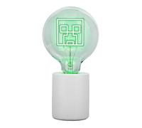 Minecraft Creeper Decorative LED Lamp - E27 Glass Bulb, Officially Licensed Gamer Gift, Ideal for Bedroom, Home, or Game Room - Paladone